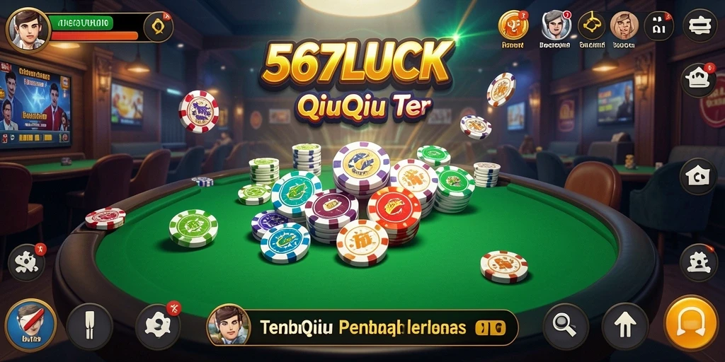 Tampilan menarik dari gameplay seru QiuQiu di 567LUCK.