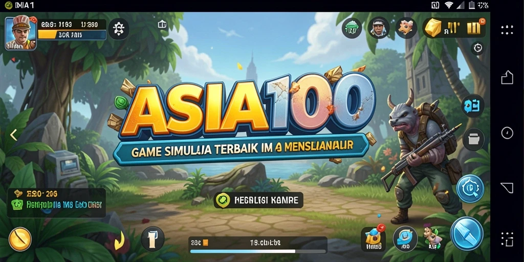 Tampilan gameplay menakjubkan dari ASIA100 dengan interaksi yang nyata.