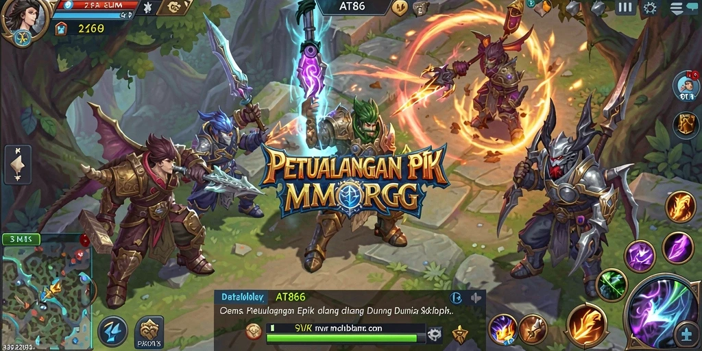 Gameplay seru di dunia fantasi MMORPG yang menakjubkan.