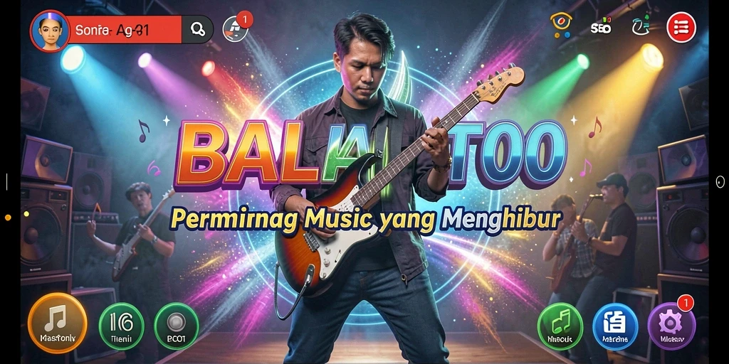 Tampilan screenshot BALAITOTO menampilkan gameplay musik yang seru.