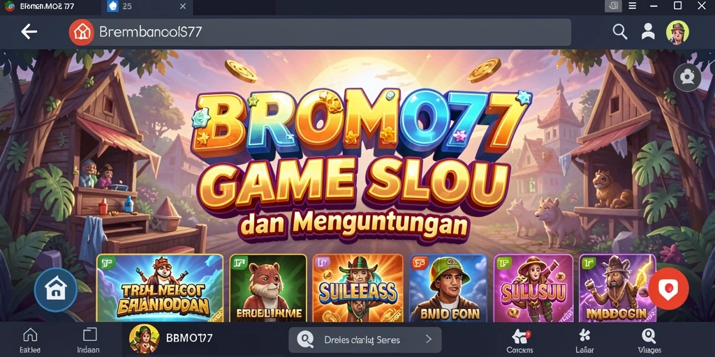Tampilan gameplay Slot di BROMO77 yang menarik dan menghibur.