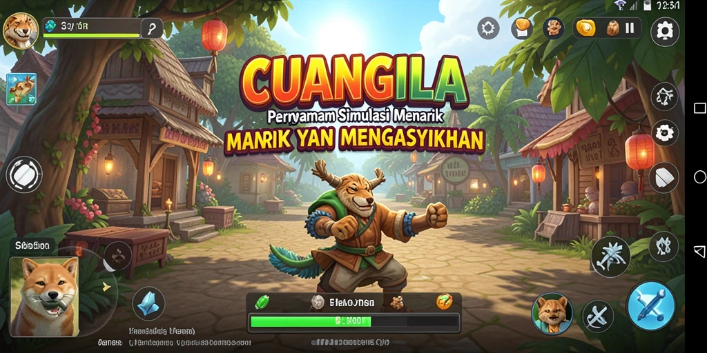 Screenshot CUANGILA menunjukkan momen gameplay simulasi yang seru.