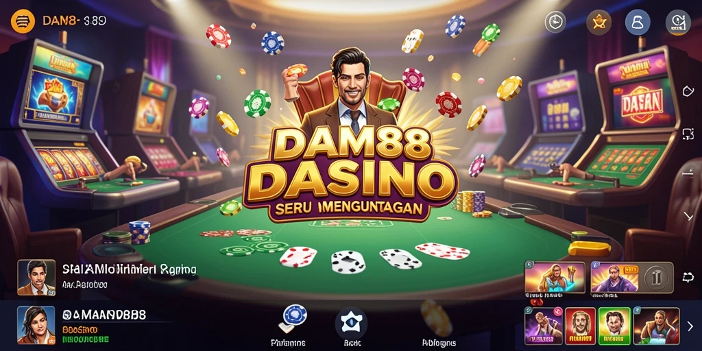 Tampilan gameplay Kasino yang menegangkan dan menarik di DAM88.