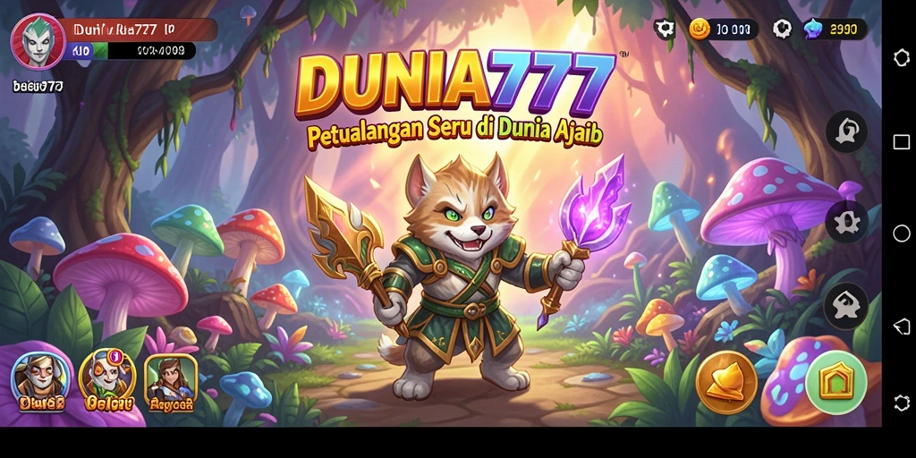 Tampilan gameplay DUNIA777 yang menakjubkan dan penuh aksi.