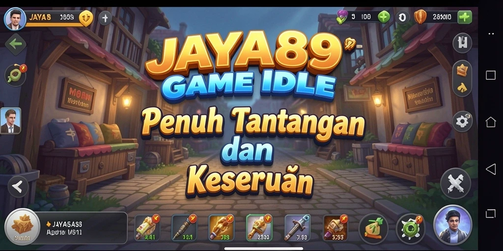 Tampilan gameplay JAYA89 yang menarik dengan mekanik idle yang seru.