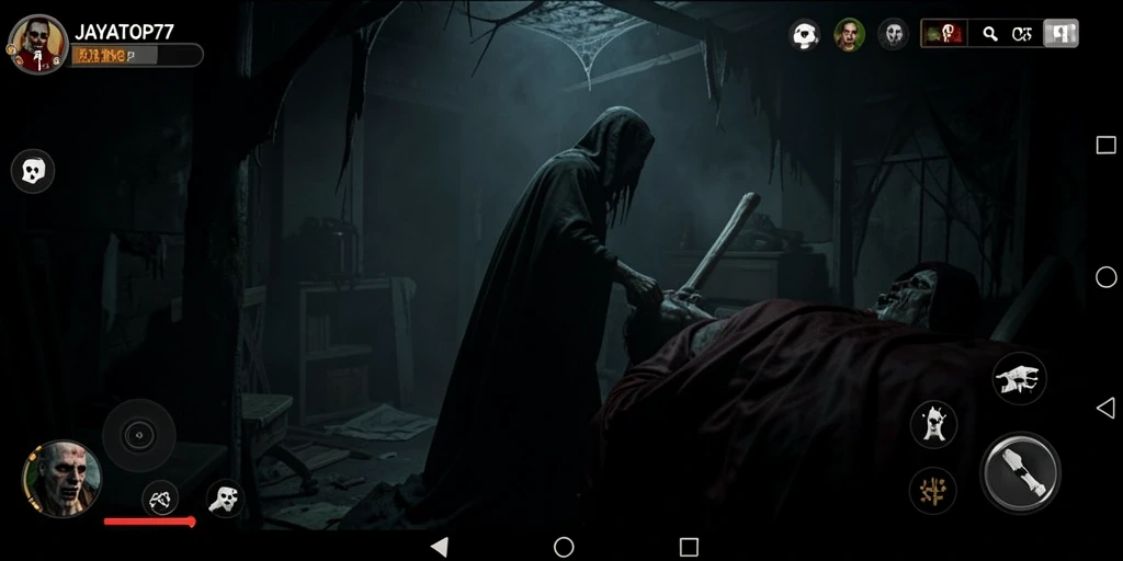 Tampilan gameplay menyeramkan dari JAYATOP77 yang penuh ketegangan.