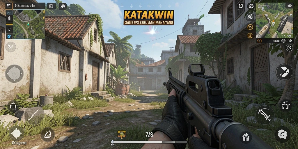 Gameplay seru dan menantang dalam KATAKWIN yang memukau.