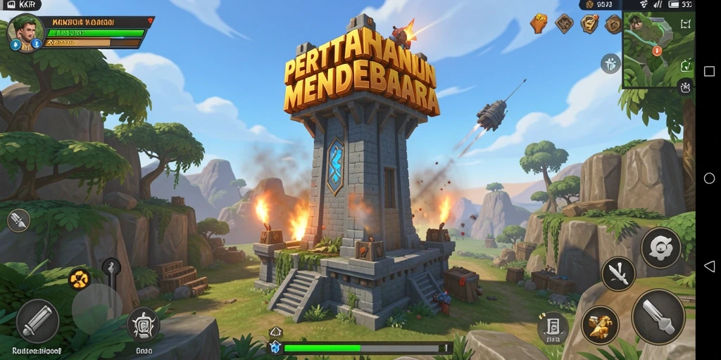 Gameplay seru dan menegangkan dalam KKRP, tower defense yang menarik.