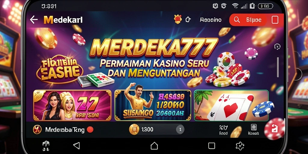 Tampilan gameplay yang mengasyikkan dan menegangkan di MERDEKA777.