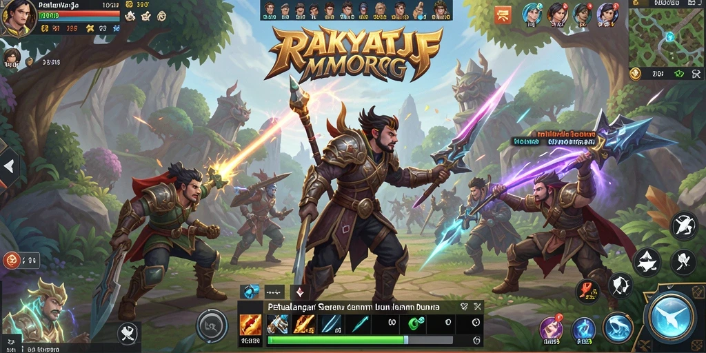 Tampilan gameplay RAKYATJP yang menampilkan aksi petualangan seru.