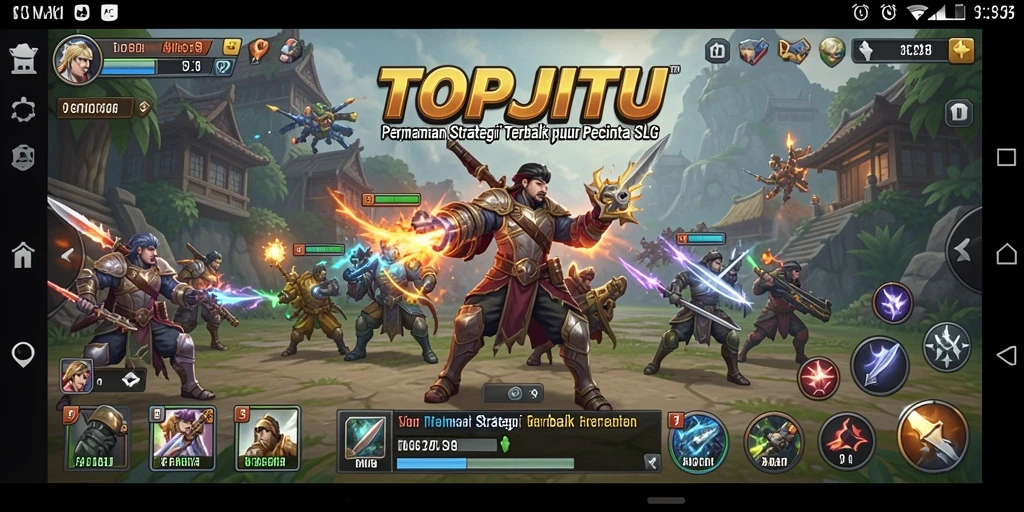 Tampilan gameplay SLG yang menarik di TOPJITU.